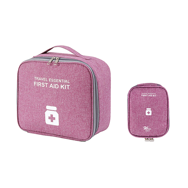 TOPASION First Aid Bags Empty, Travel Medicine Bag, Medical Supplies Organizer Bag, Portable Kit for Traveling, Car, Home, Camping, Office, Hiking, Outdoor (Cationic Purple)